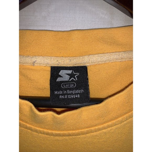 Vintage Starter University Of Michigan Yellow Embriodered Logo T Shirt Large - Picture 3 of 10